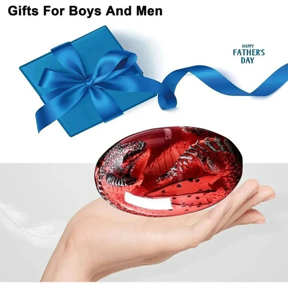 Exquisite Unique Red Crystal Resin Lava Dragon Eggs for Christmas  Gifts - Picture 5 of 5